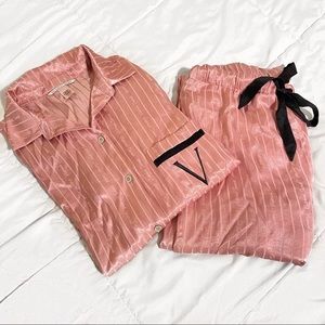 Victoria’s Secret Pink Satin Pajama Set